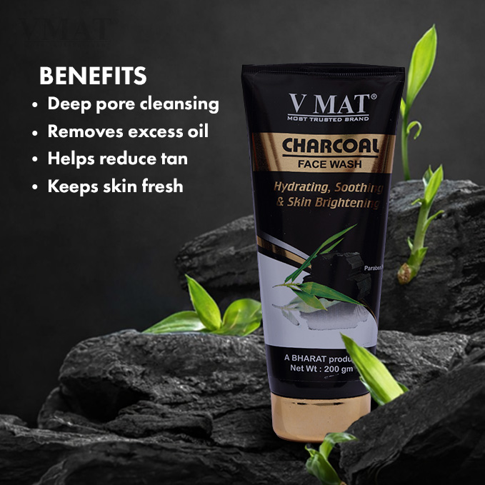 VMAT Charcoal Face Wash with Activated Charcoal